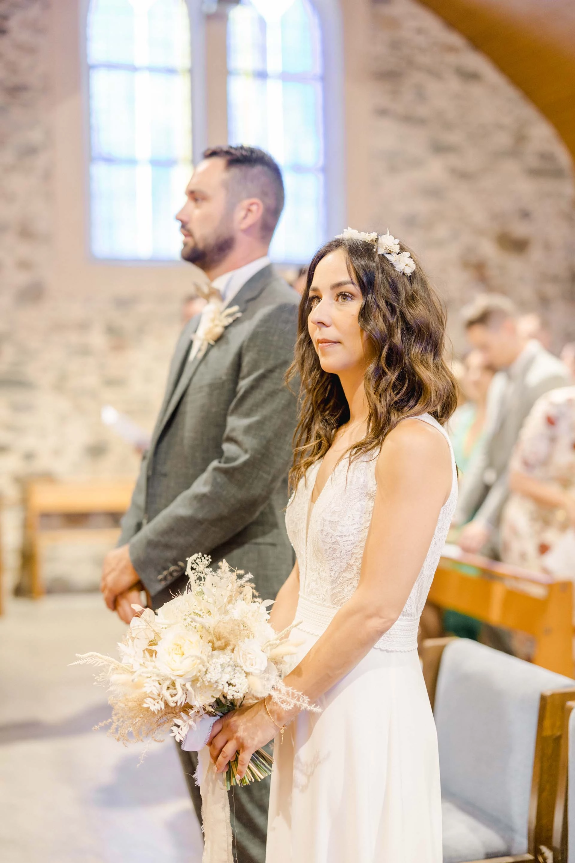 bonheur robe événement mariage marron